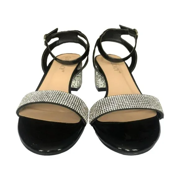 Urban Planet Rhinestone Block Heels - Picture 2 of 5